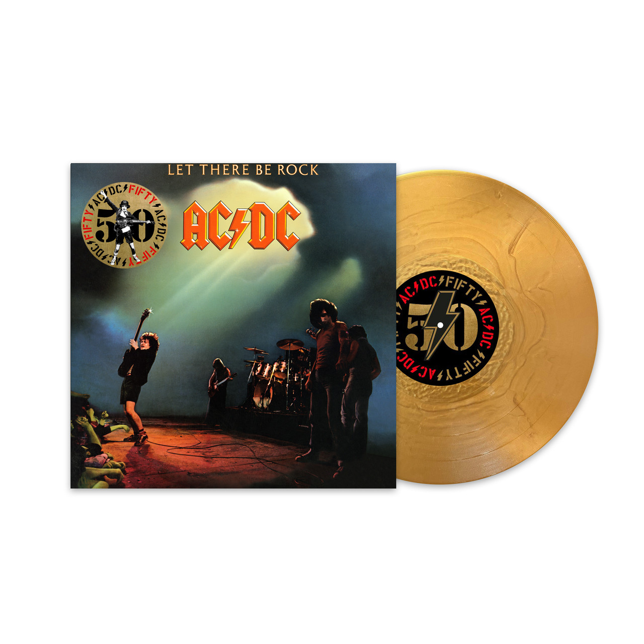 AC/DC 'Let There Be Rock' (50th Anniversary) LP Gold Vinyl