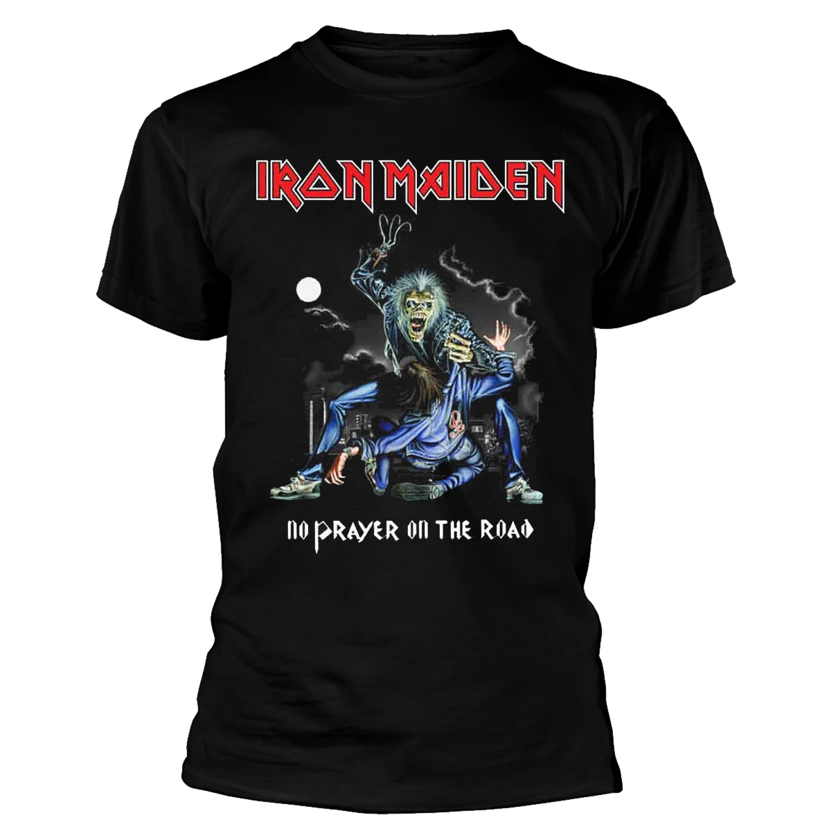 Iron Maiden 'No Prayer On The Road' (Black) T-Shirt