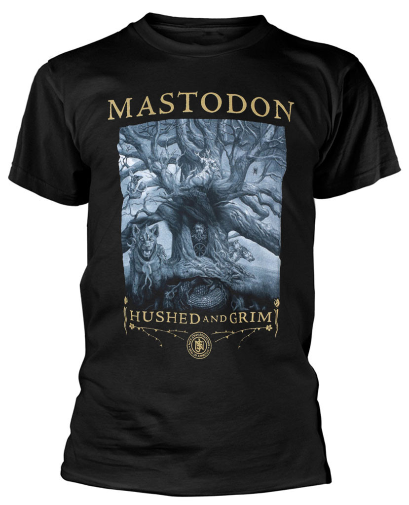 Mastodon 'Hushed & Grim Cover' (Black) T-Shirt