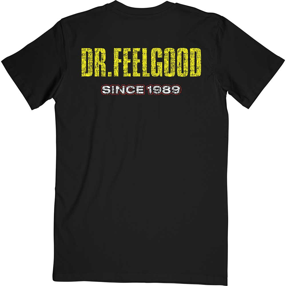 Motley Crue 'Dr Feelgood Since 1989' (Black) T-Shirt BACK
