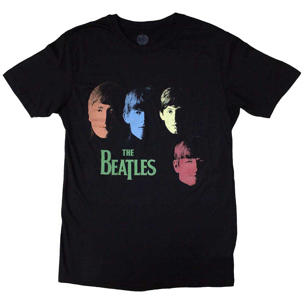The Beatles White Album Faces Back Print Slim Fit T-Shirt - Black