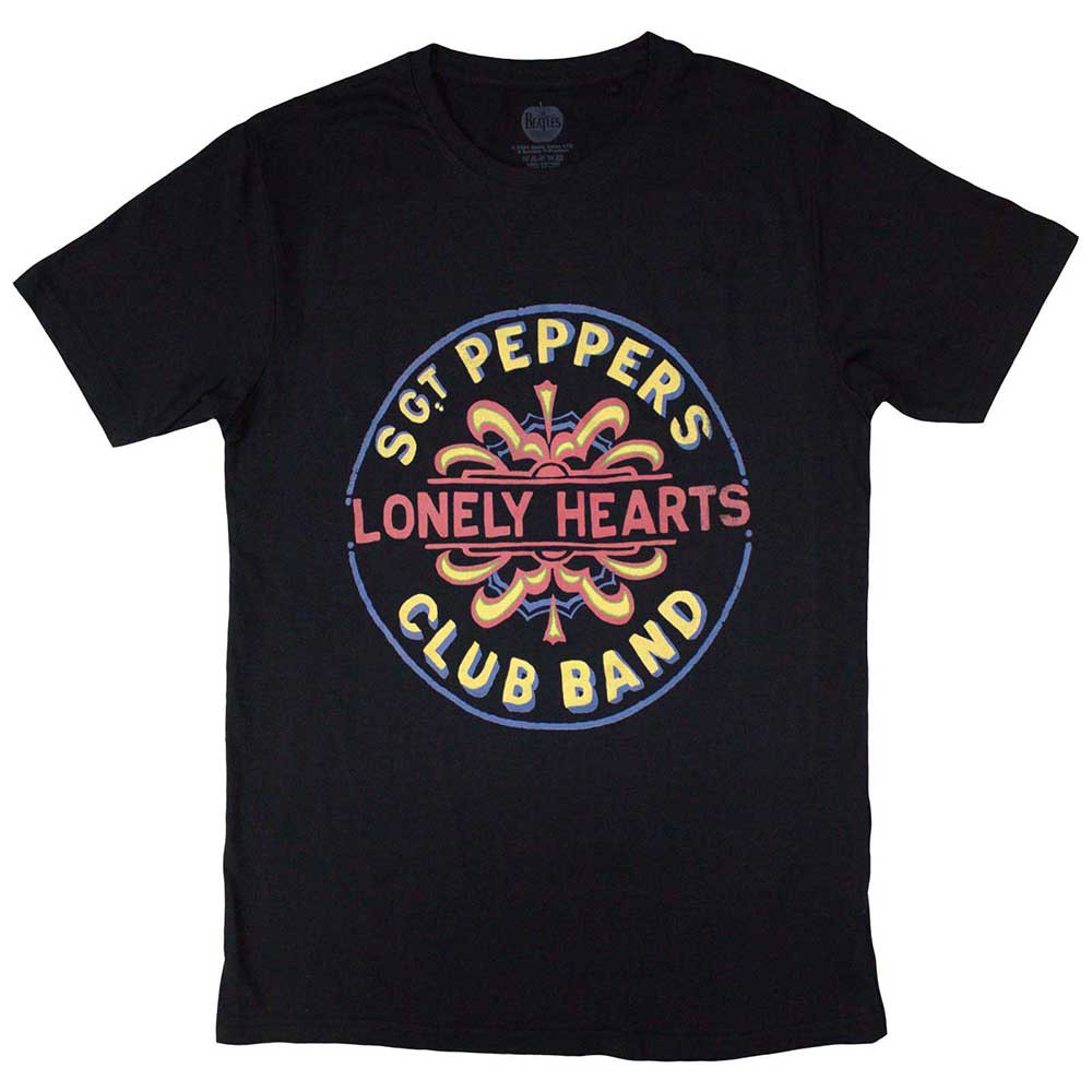 The Beatles 'Painted Pepper' (Black) T-Shirt
