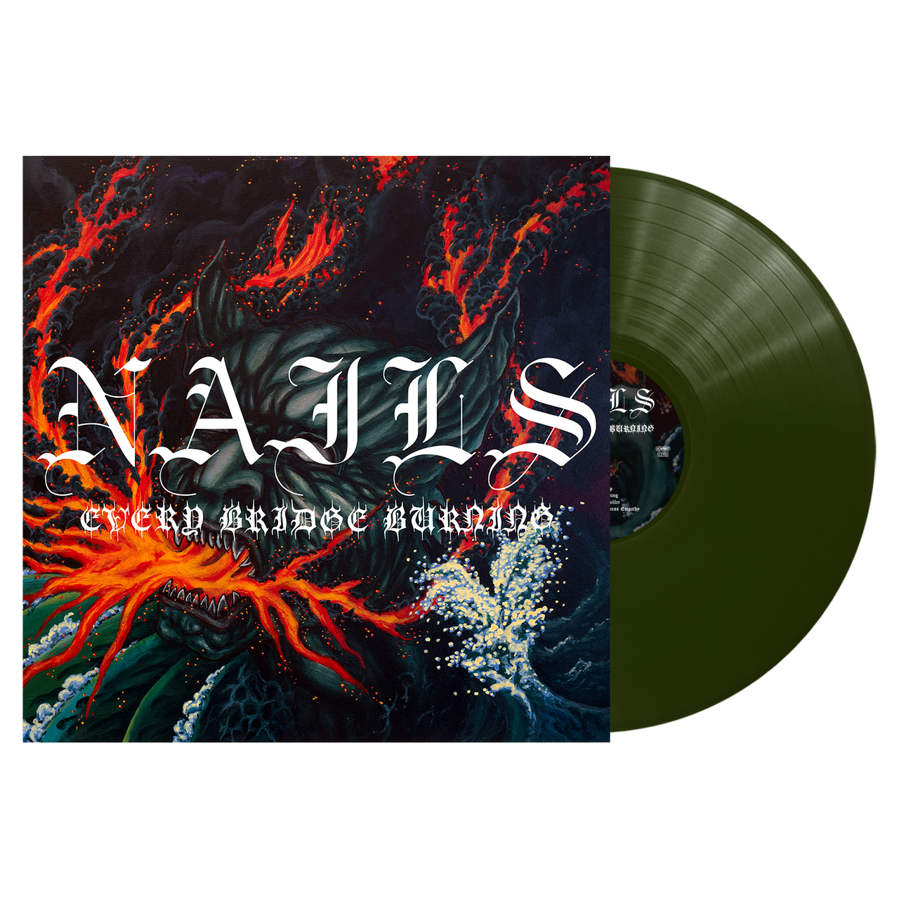 Nails 'Every Bridge Burning' LP Transparent Forest Green Vinyl