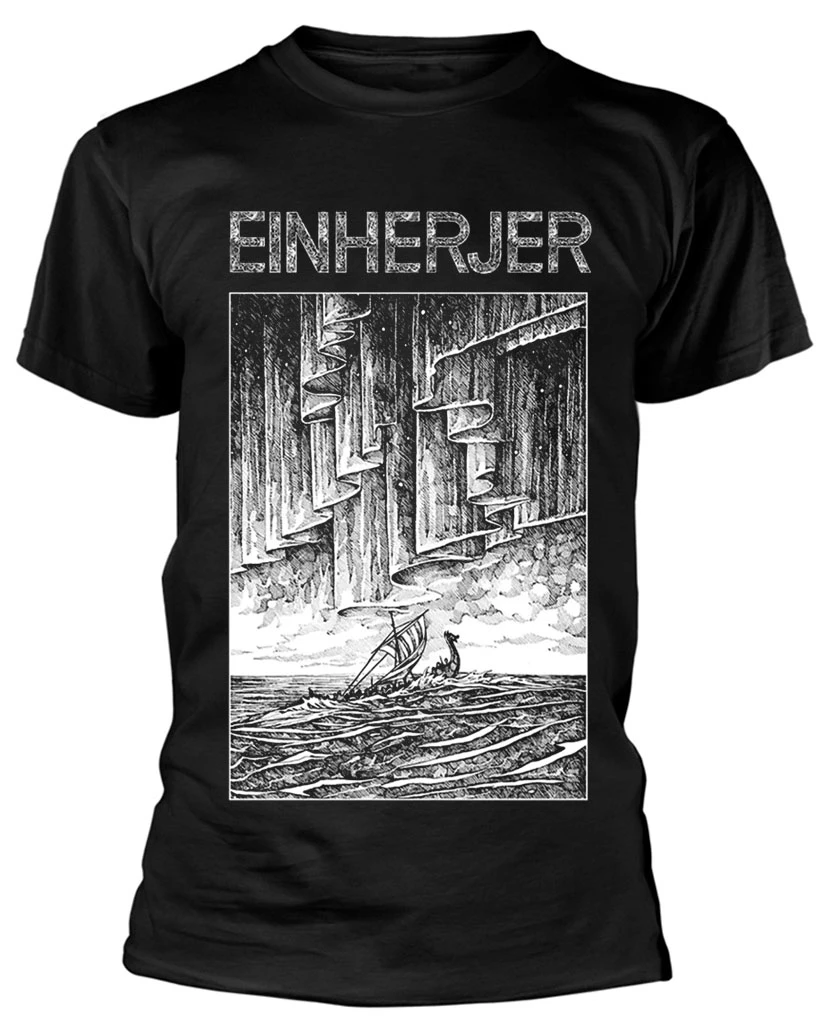 Einherjer 'Aurora Borealis' (Black) T-Shirt