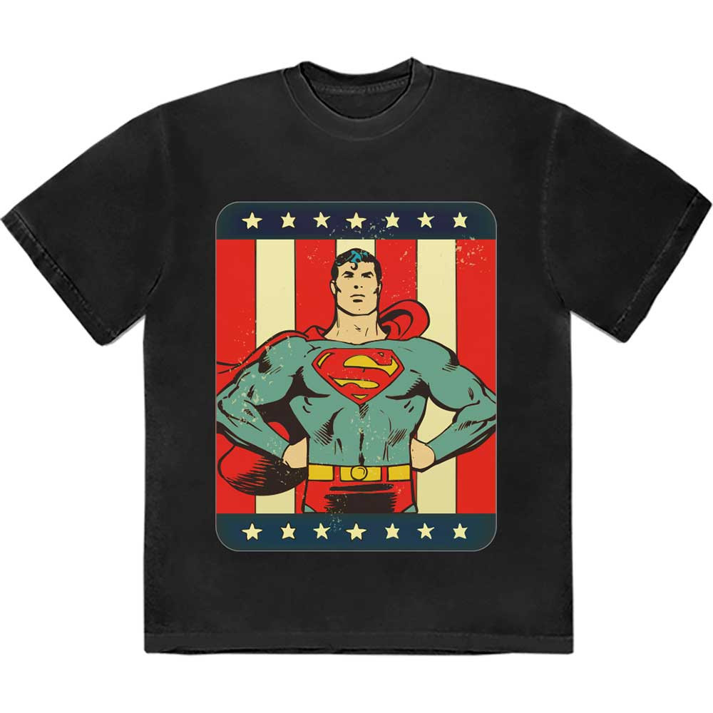 Superman 'Stripes' (Black) T-Shirt