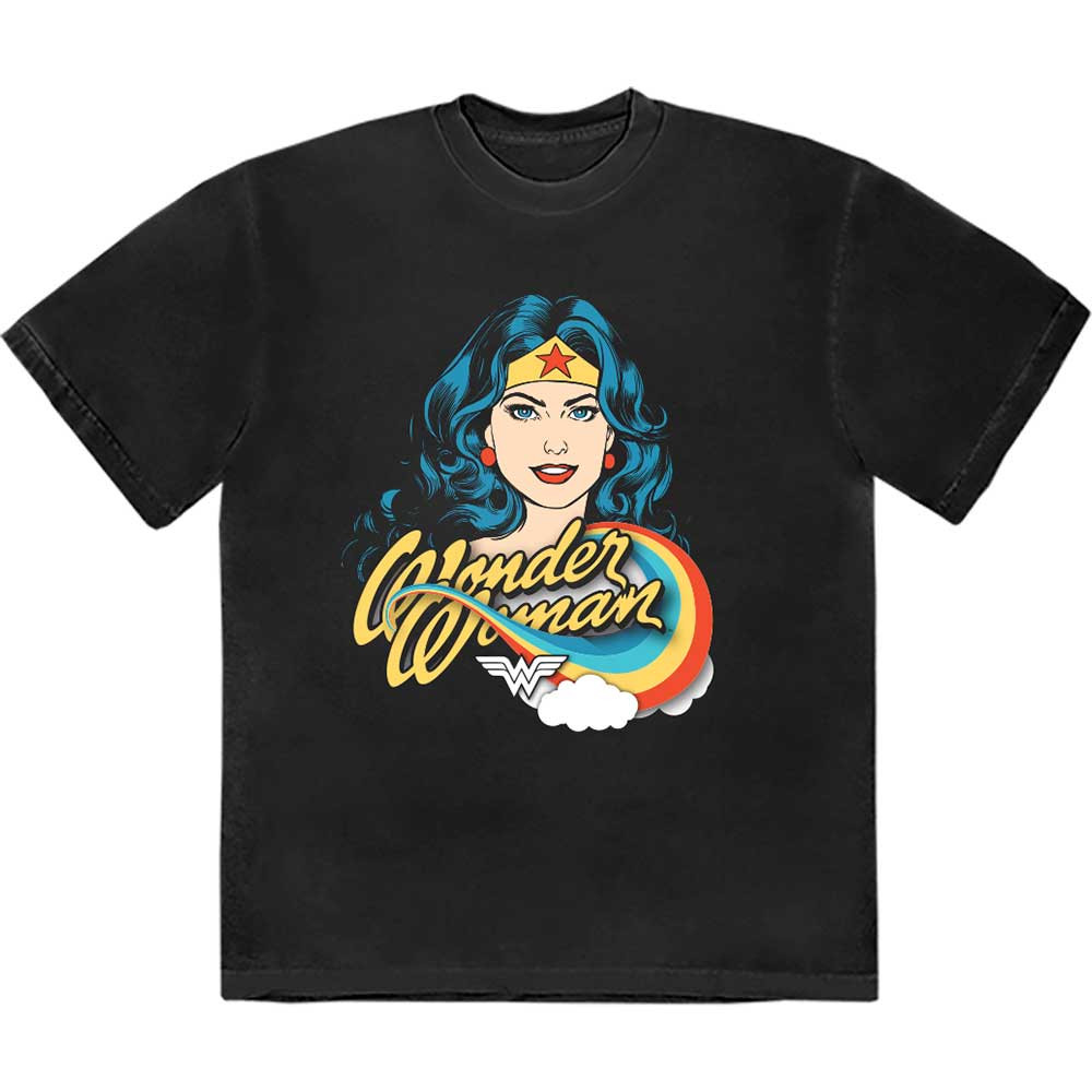 Wonder Woman 'Rainbow' (Black) T-Shirt