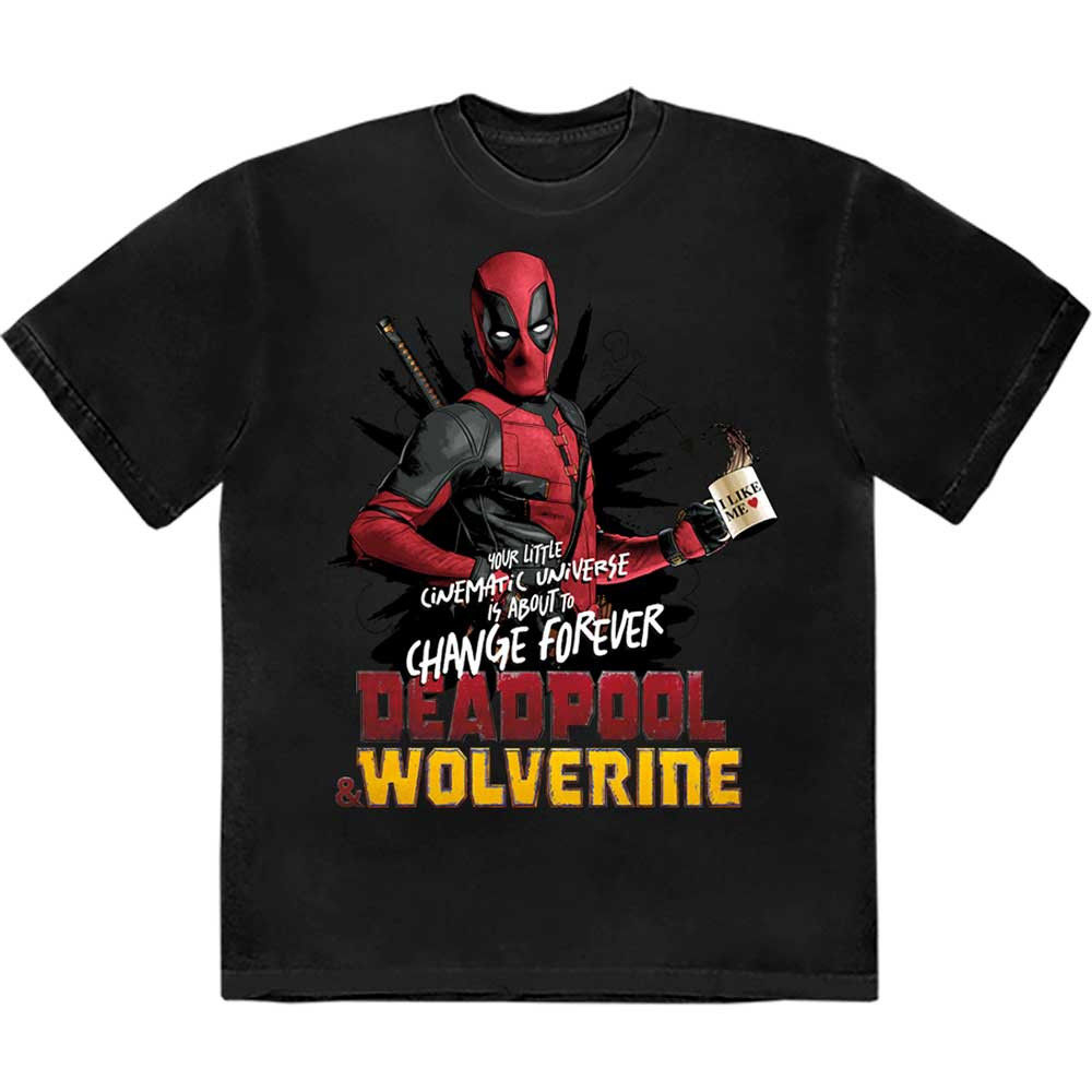 Marvel Deadpool & Wolverine 'Change Universe' (Grey) T-Shirt