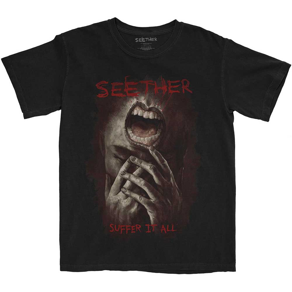 Seether 'Suffer It All' (Black) T-Shirt | Eyesore Merch