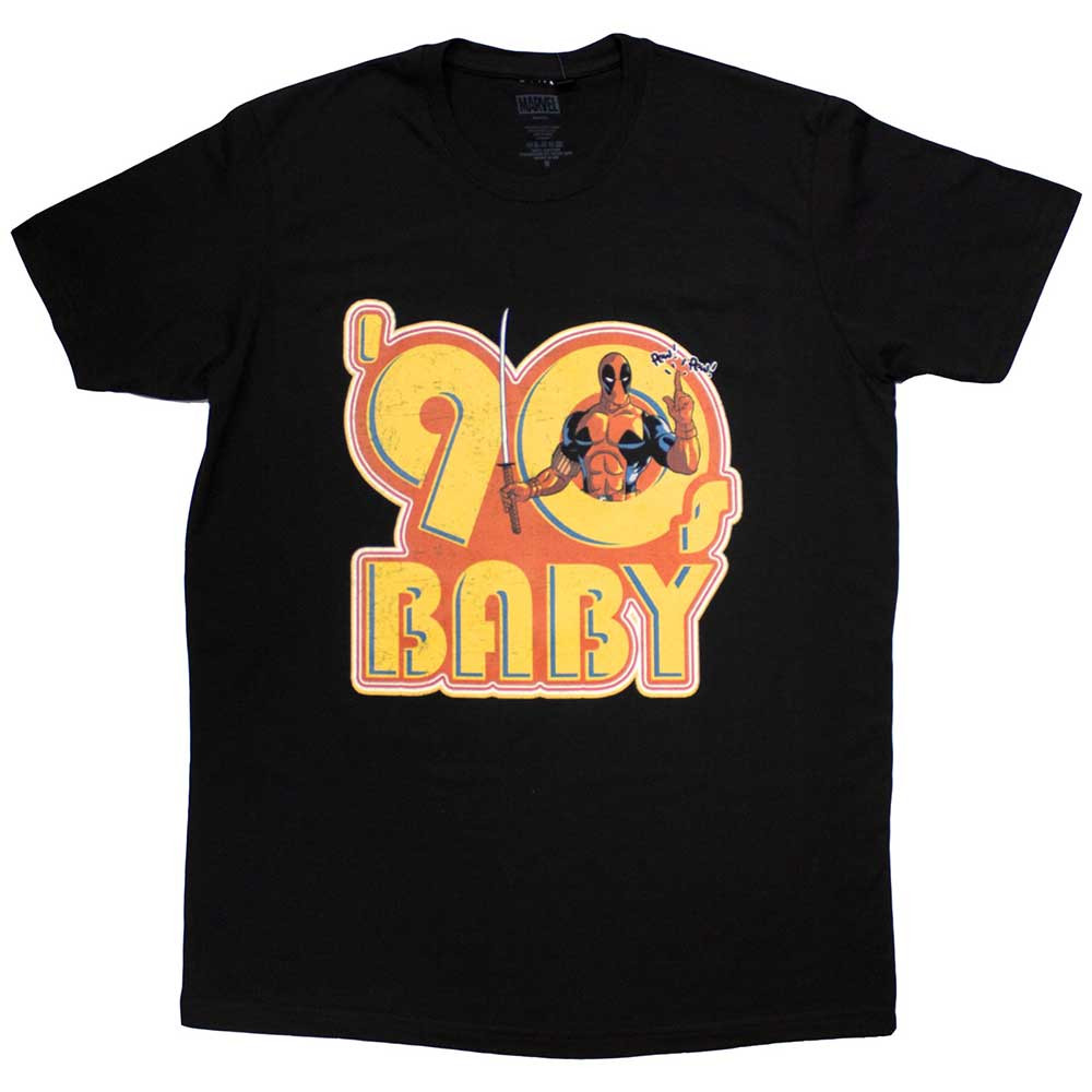 Marvel Deadpool '90s Baby' (Black) T-Shirt