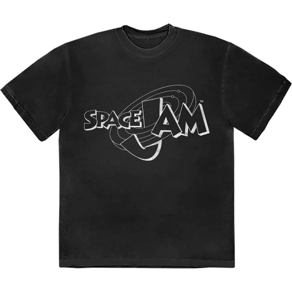 Space Jam 'Retro B&W Logo' (Black) T-Shirt