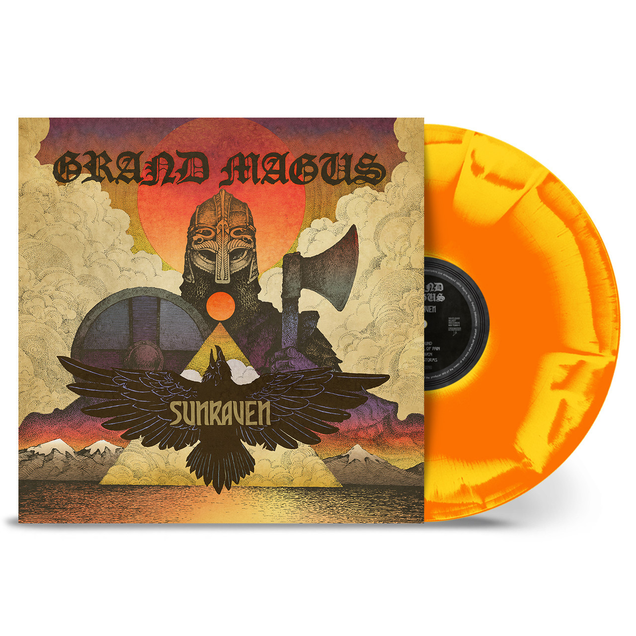 Yellow Orange Sunburst Vinyl