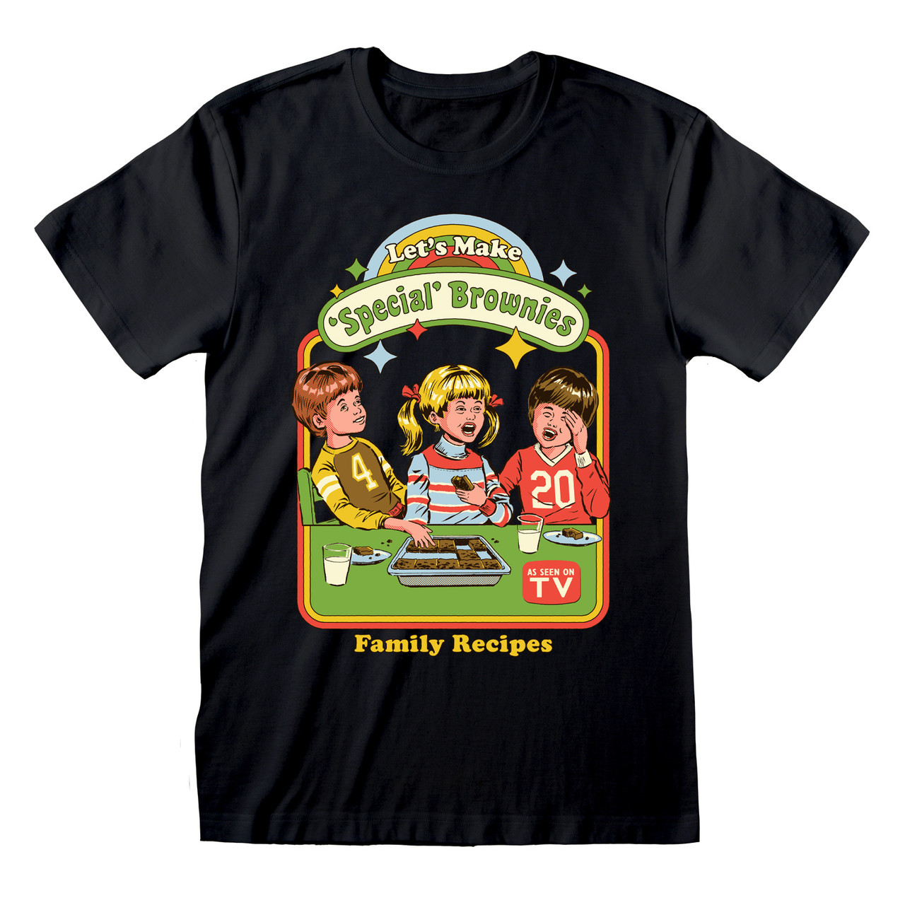 Steven Rhodes 'Let's Make Brownies' (Black) T-Shirt