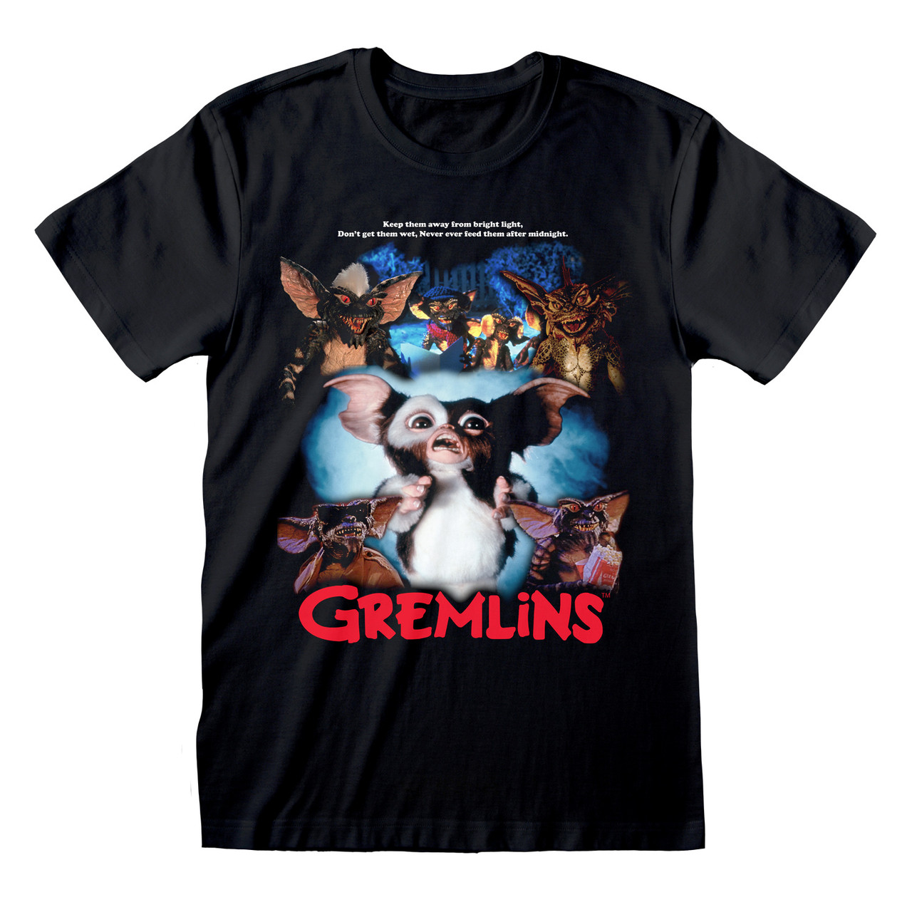 Gremlins 'Retro Poster Style' (Black) T-Shirt