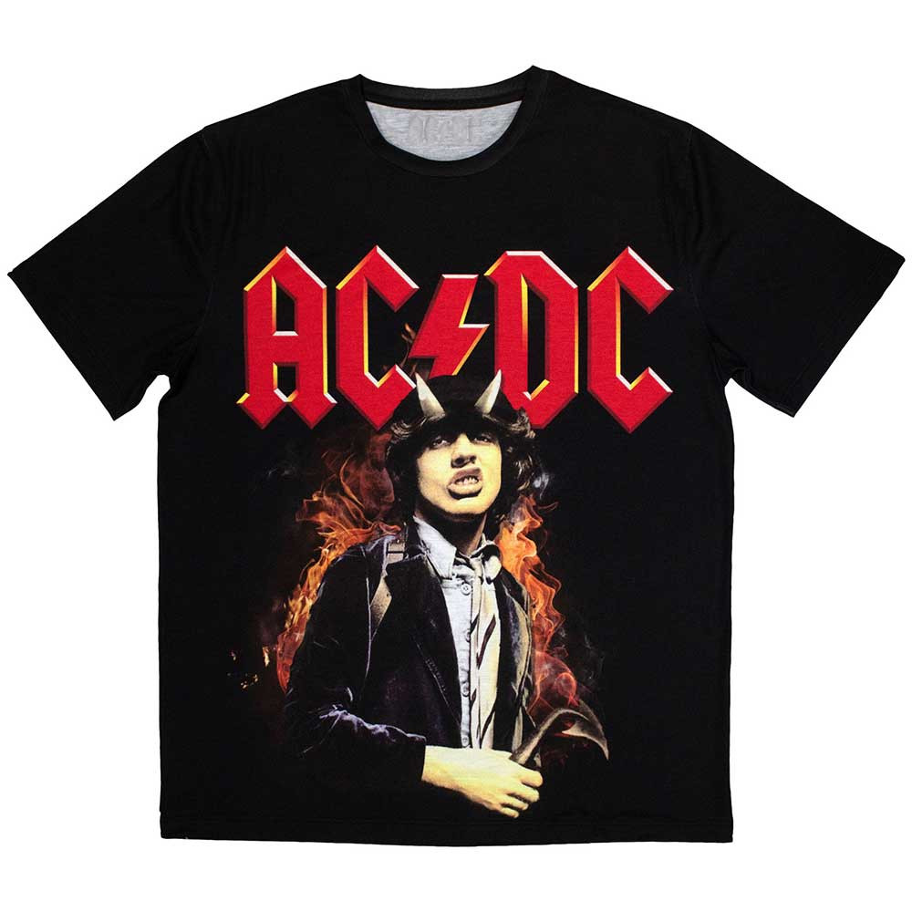 AC/DC 'Angus Highway To Hell' (Black Sublimation-Dye) T-Shirt