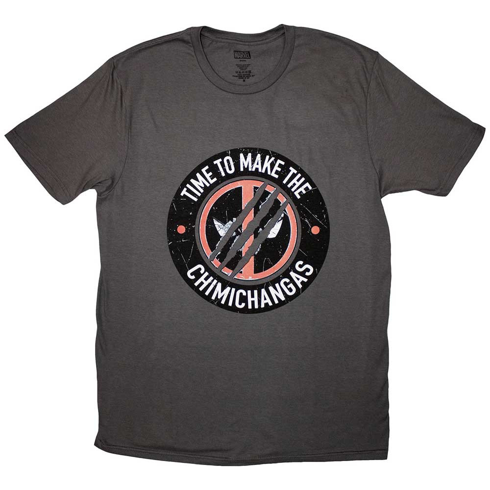 Marvel Deadpool 'Chimichanga' (Grey) T-Shirt