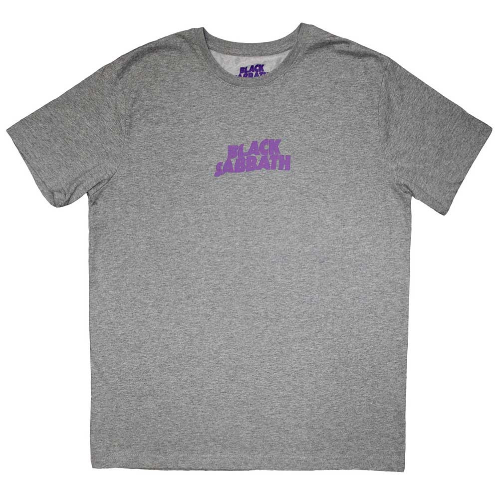 Black Sabbath 'Mini Wavy Logo' (Grey) T-Shirt