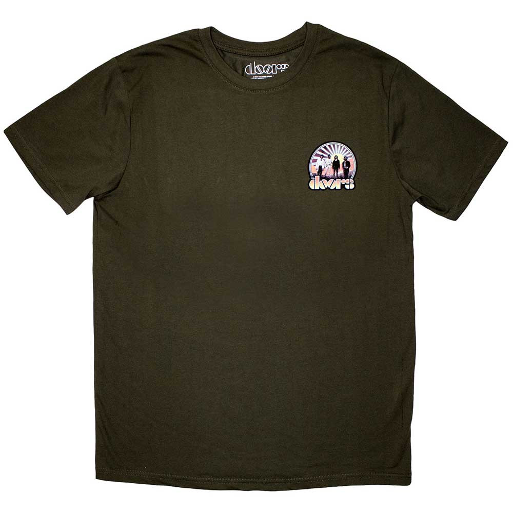 The Doors 'Mini Sunrise' (Green) T-Shirt