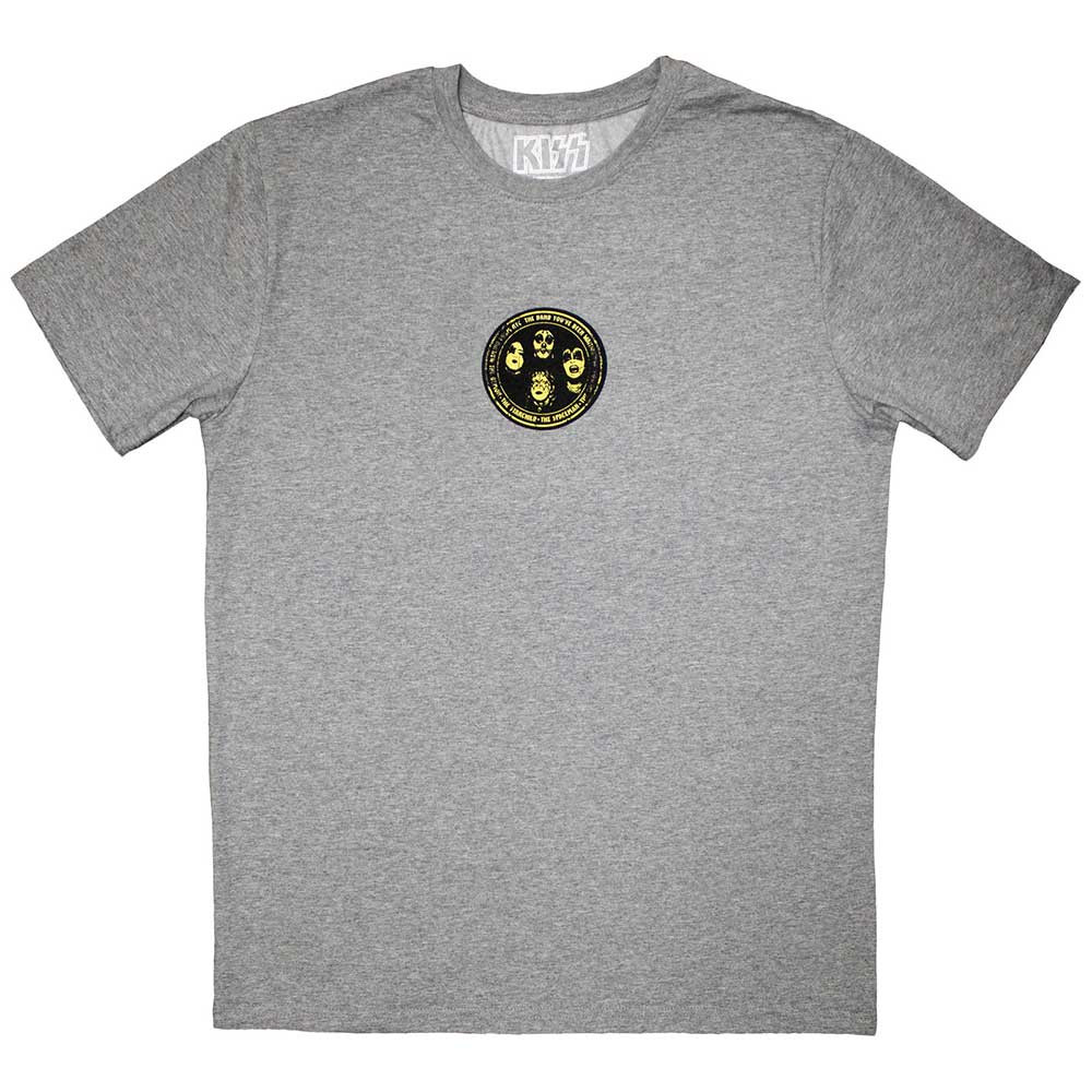 KISS 'Mini Hailing From NYC Logo' (Grey) T-Shirt