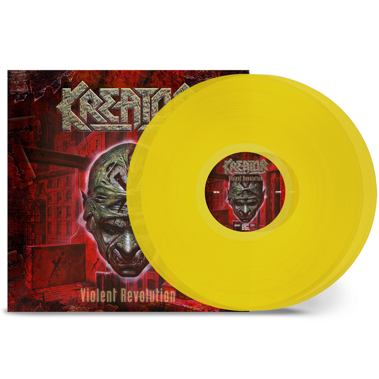 Kreator 'Violent Revolution' 2LP Gatefold Transparent Yellow Vinyl