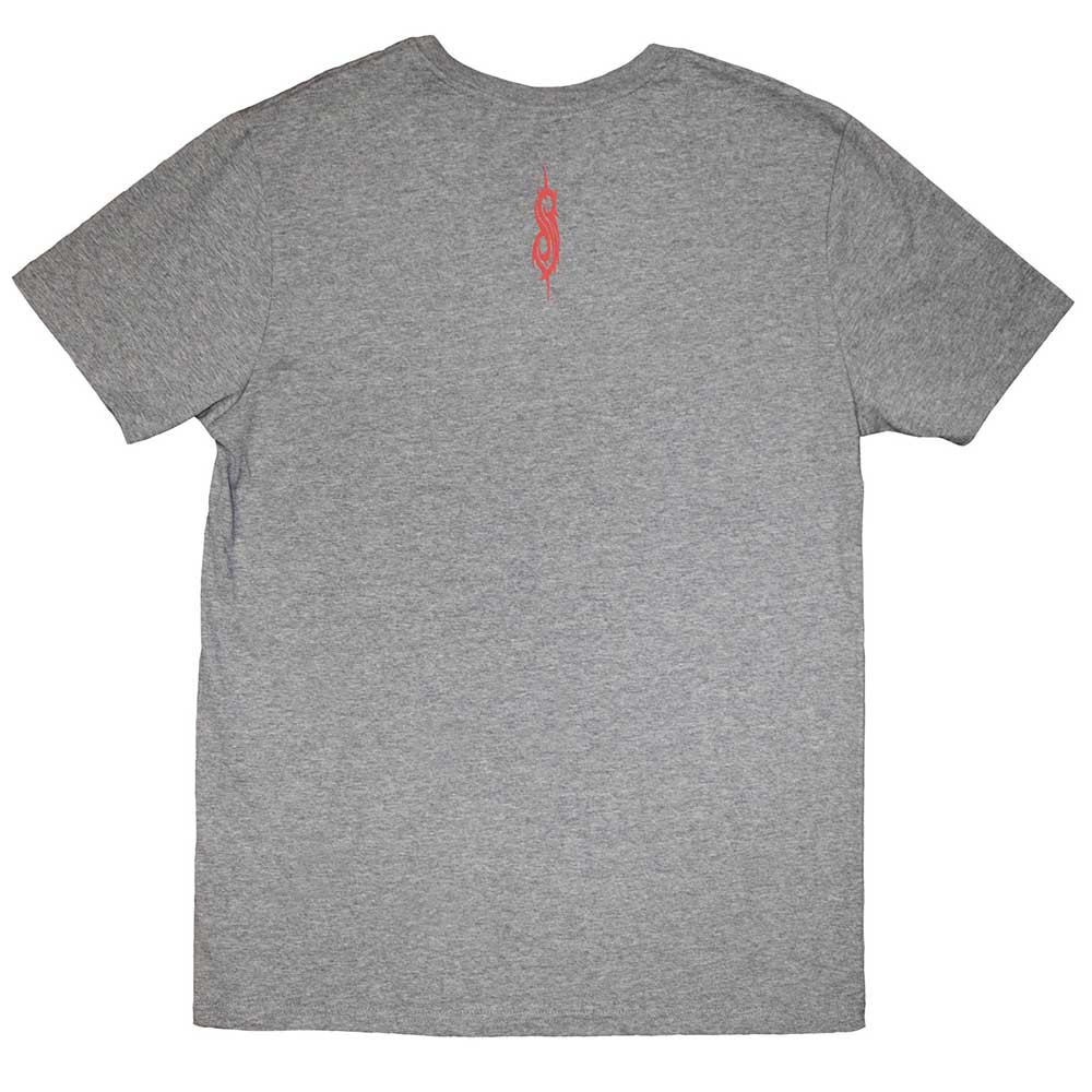 Slipknot 'Mini Logo' (Grey) T-Shirt BACK