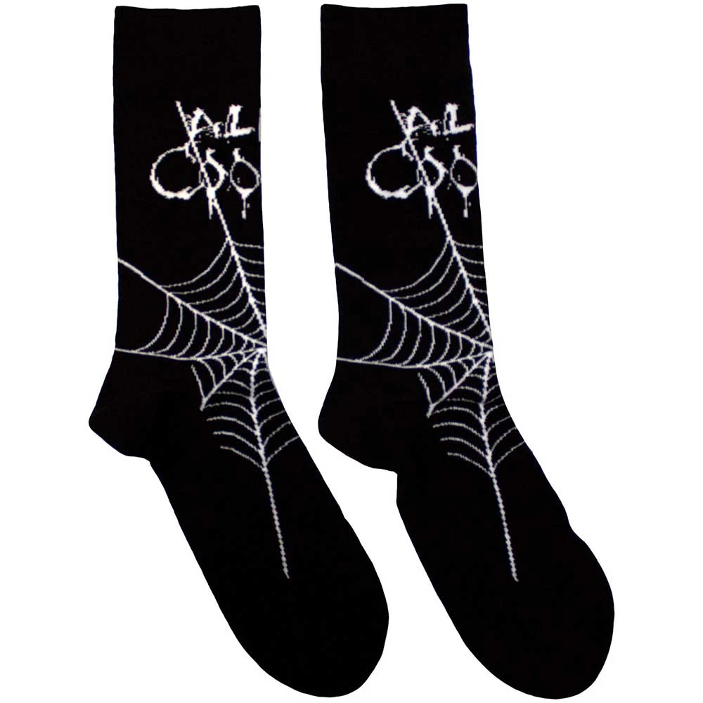 Alice Cooper 'Web' (Black) Socks (One Size = UK 7-11)