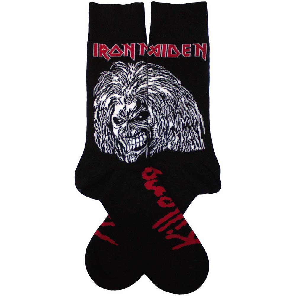 Iron Maiden 'Killers' (Black) Socks (One Size = UK 7-11)
