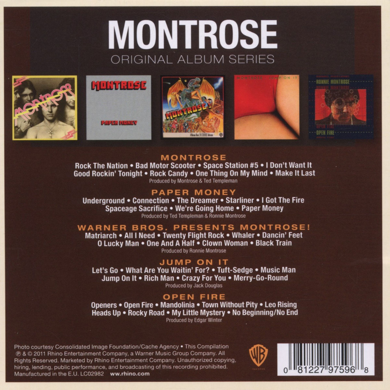 Montrose 'Original Album Series' 5CD Set