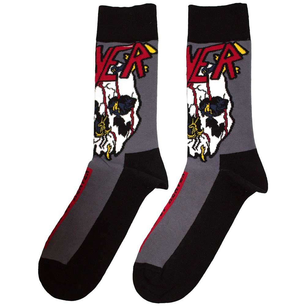 Slayer 'South Of Heaven Colour' (Grey) Socks (One Size = UK 7-11)