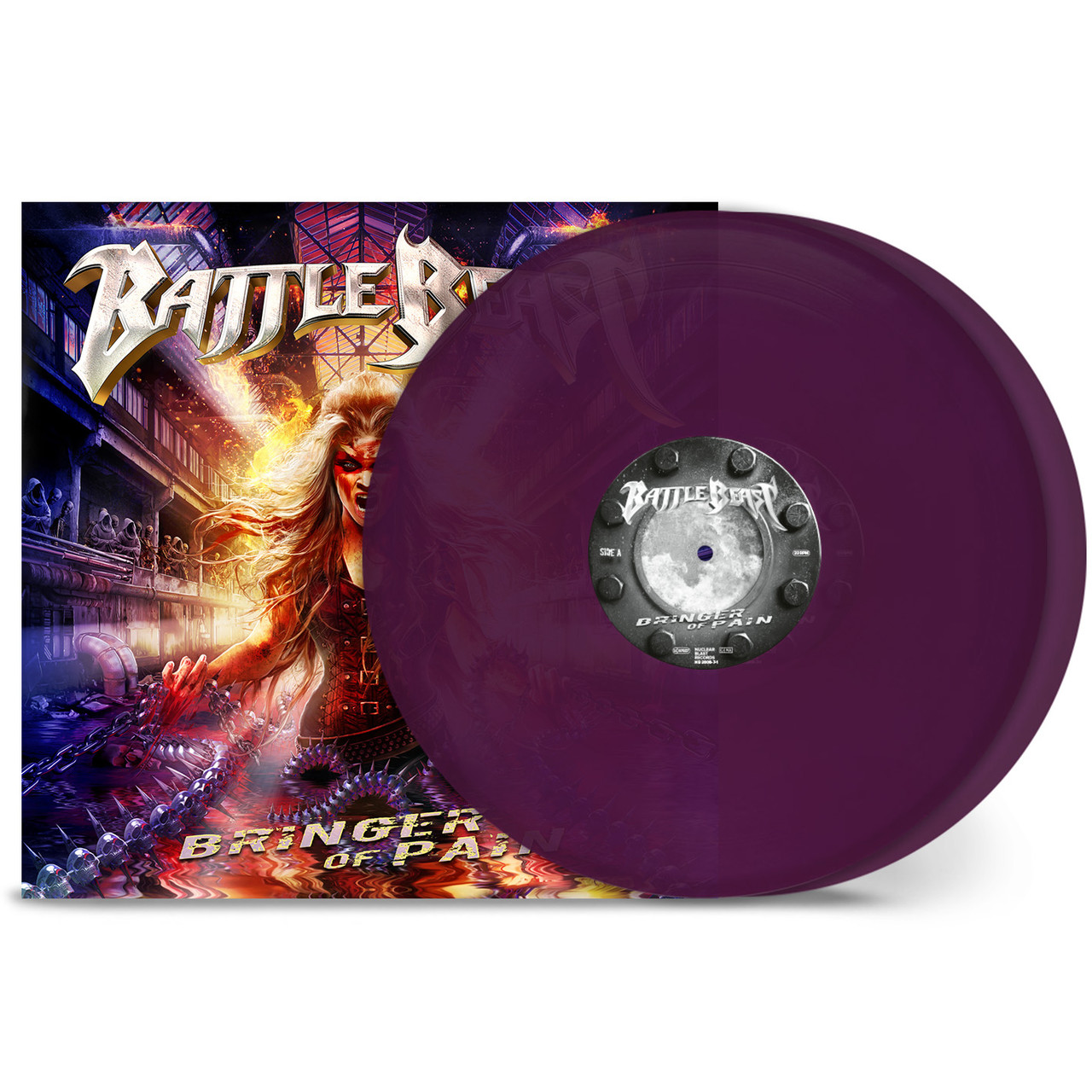 Battle Beast 'Bringer Of Pain' 2LP Transparent Violet Vinyl