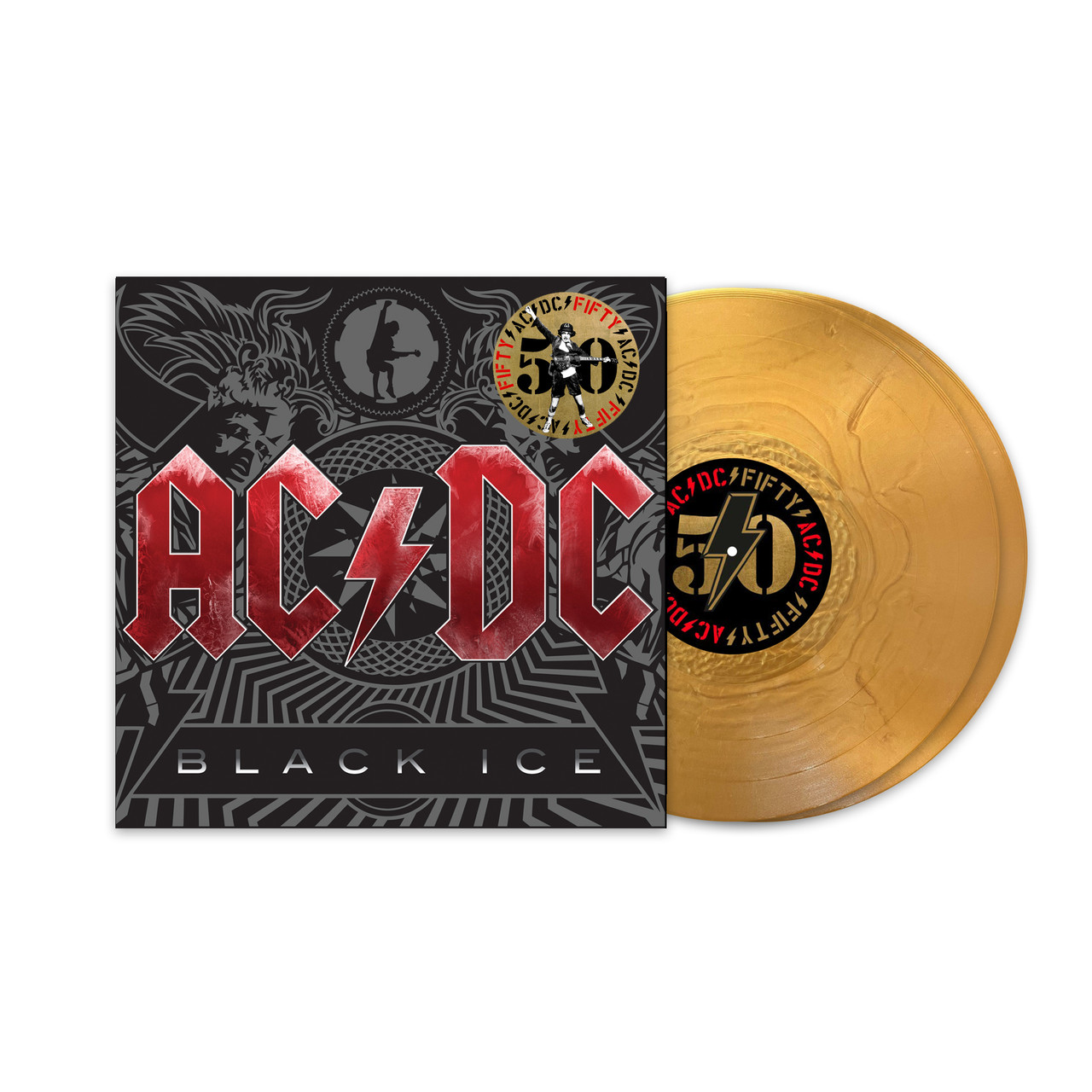 AC/DC 'Black Ice' (50th Anniversary) 2LP Gold Vinyl
