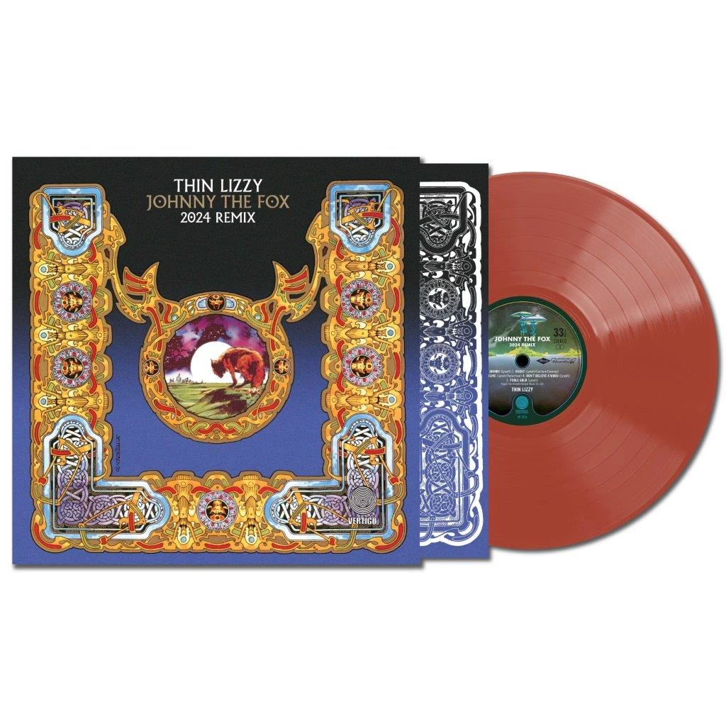 Thin Lizzy 'Johnny The Fox' (2024 Remix) LP 'Red Brick' Orange Brown Vinyl