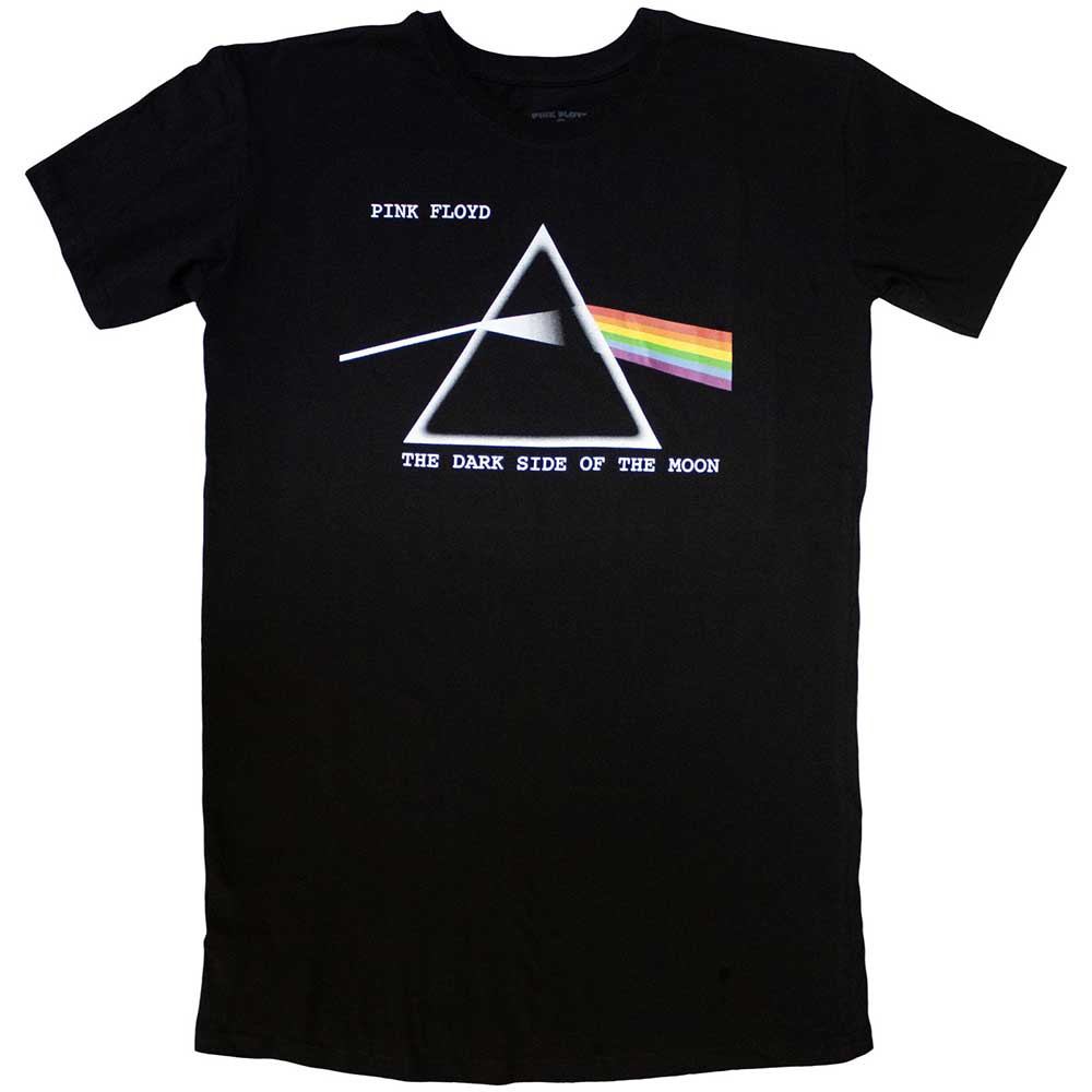 Pink Floyd 'Dark Side of the Moon' (Black) Womens T-Shirt Dress