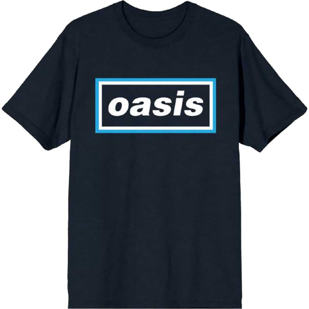 【新品未開封】 oasis Tシャツ Logo Navy L Oasis_Maine_Road_Event_Logo_Na