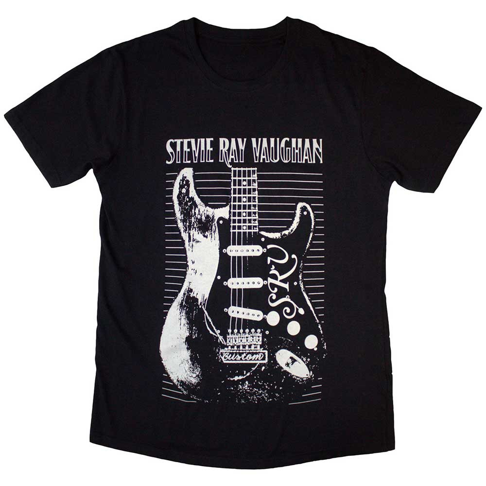 Stevie Ray Vaughan 'Guitar' (Black) T-Shirt