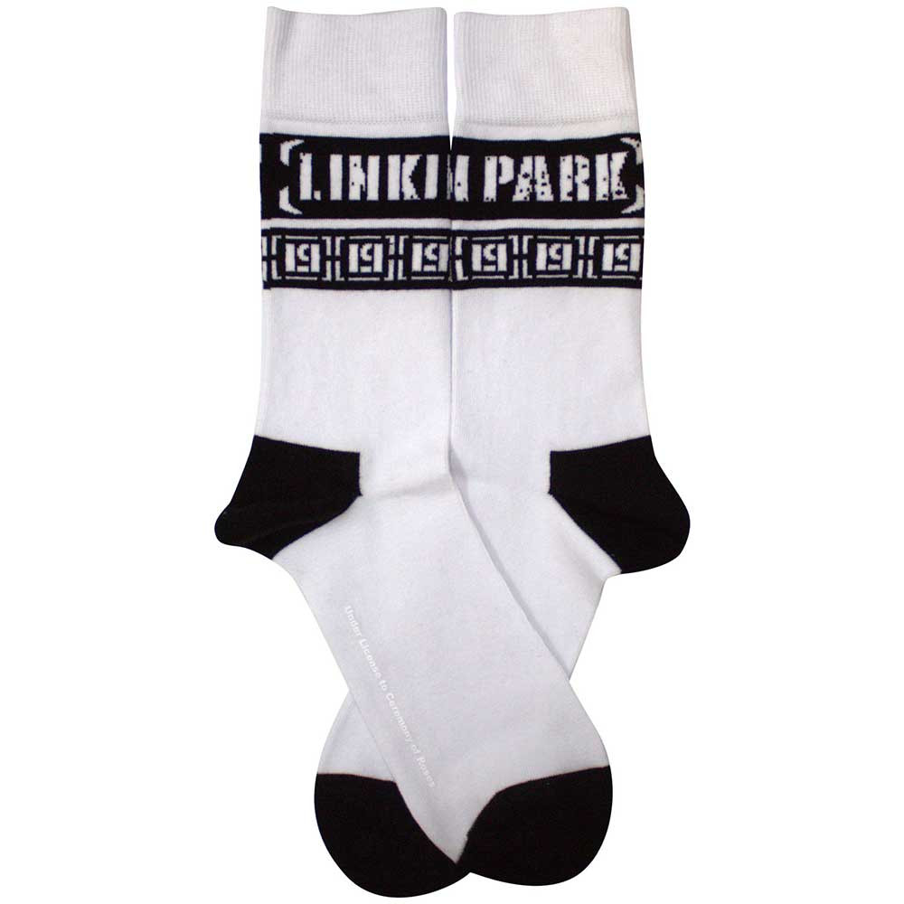 Linkin Park 'LP Repeat' (White) Socks (One Size = UK 7-11)