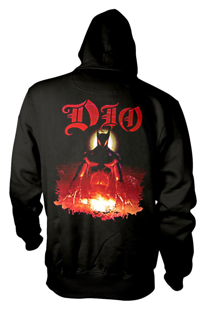 Dio 'Last In Line' (Black) Zip Up Hoodie Back