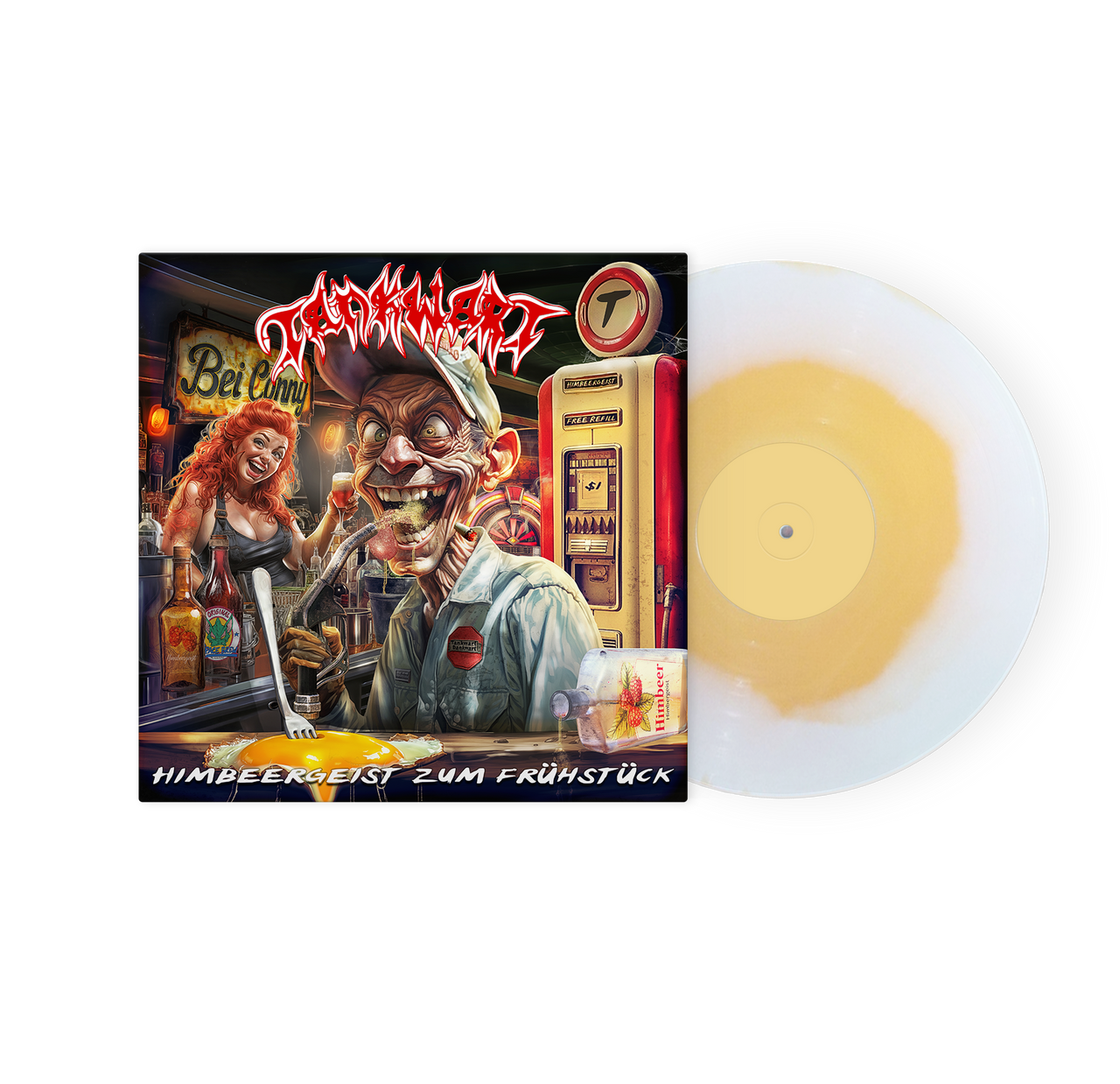 Tankwart (Tankard) 'Himbeergeist Zum FrÃ¼hstÃ¼ck' (Remastered 2024) LP Yellow Egg Yolk Vinyl