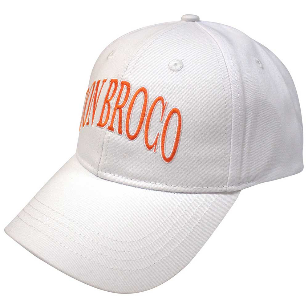 Don Broco 'Orange Logo' White Baseball Cap