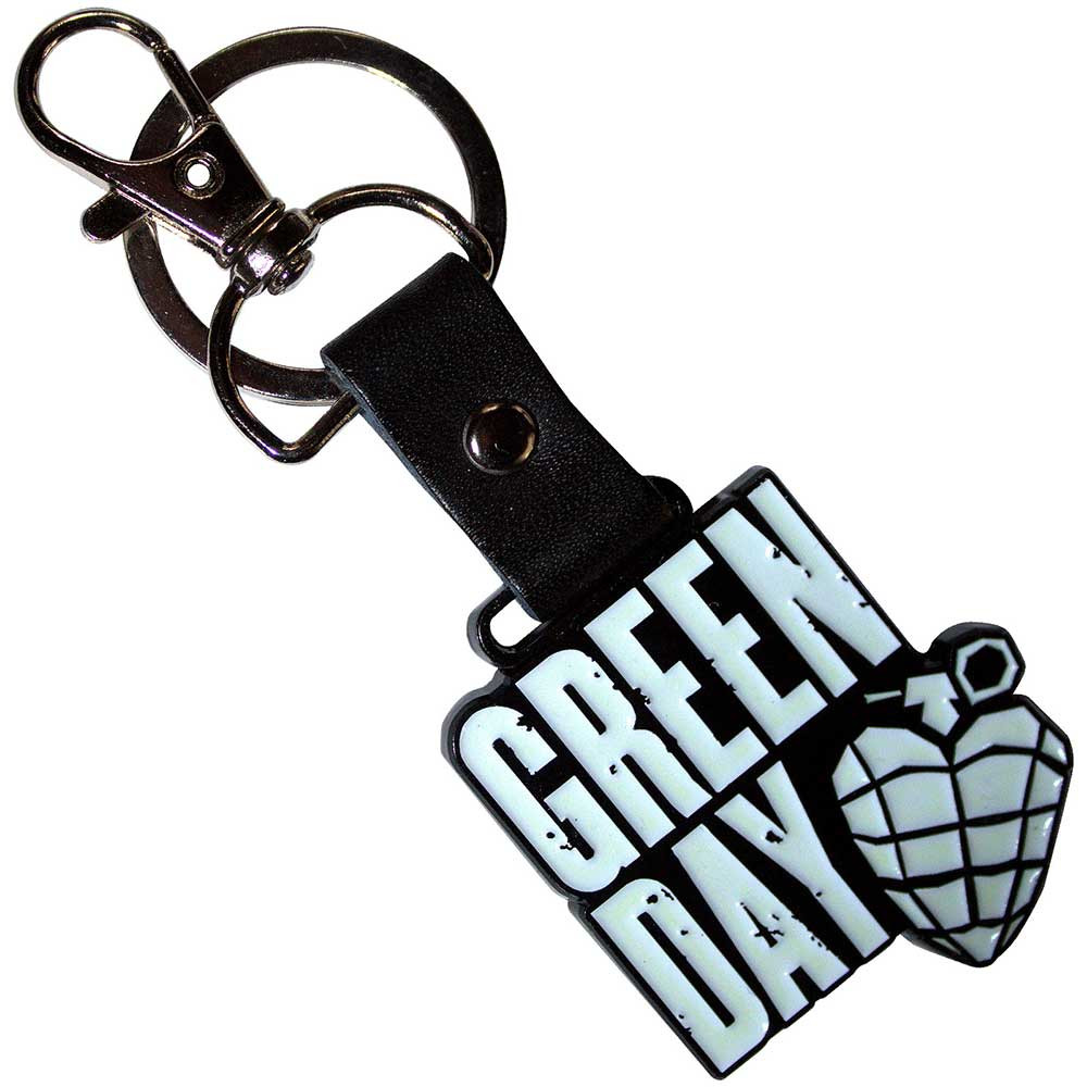 Green Day 'Stacked Logo & Grenade' Keyring