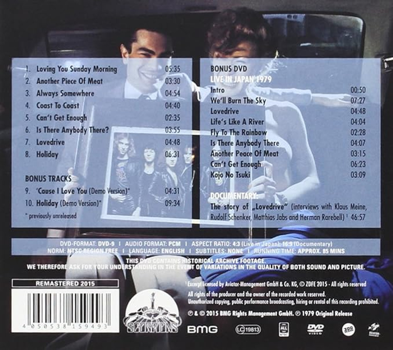 Scorpions 'Lovedrive' CD/DVD Set