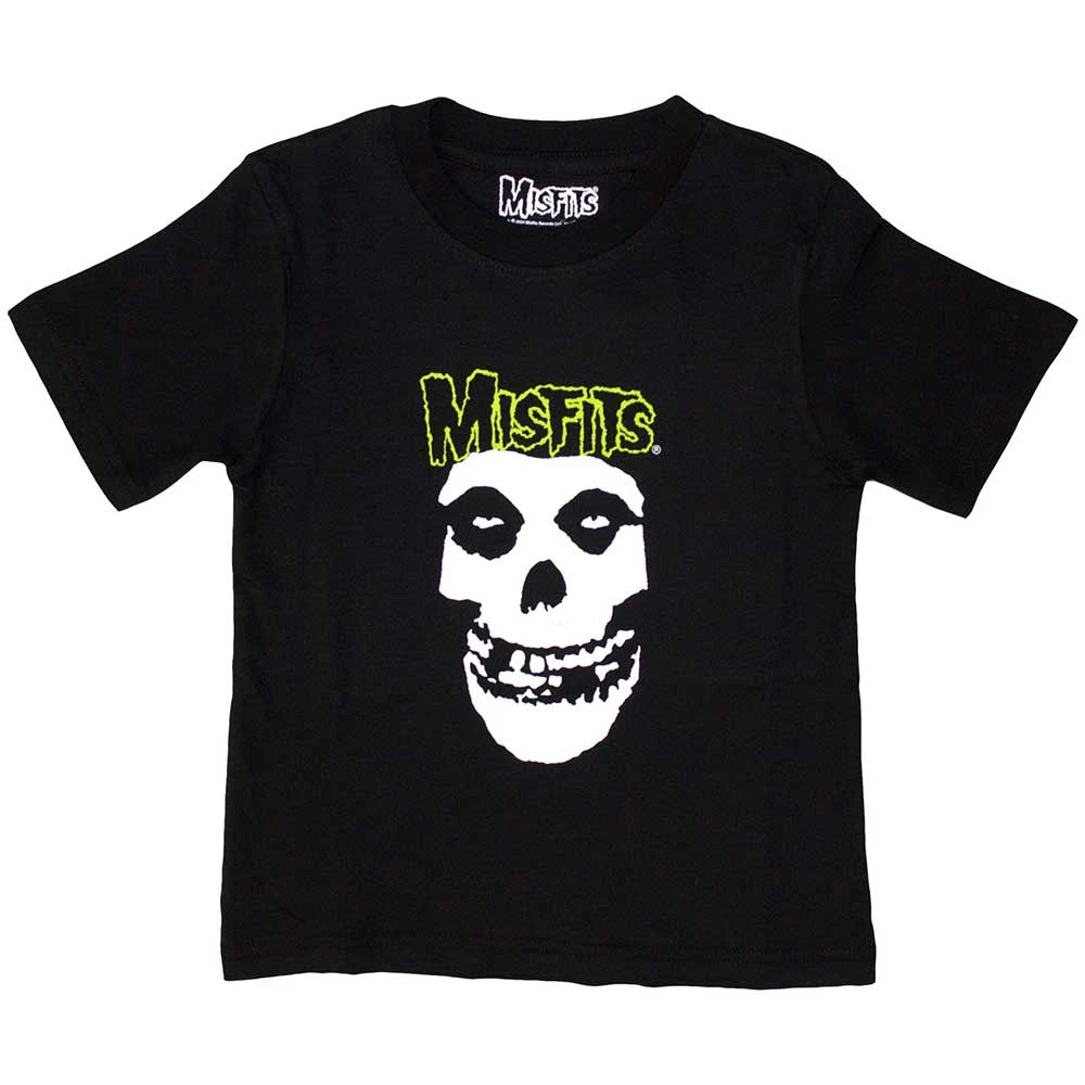 Misfits 'Skull & Logo' (Black) Kids T-Shirt