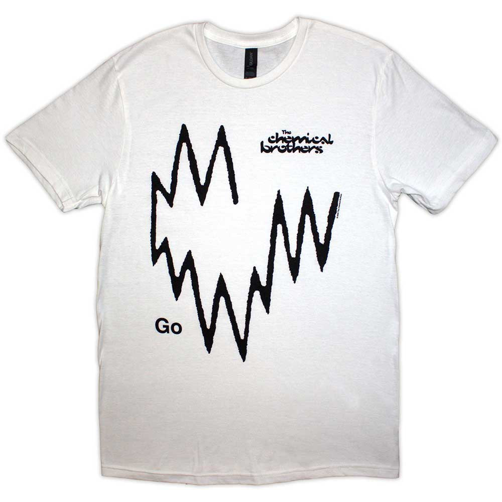 The Chemical Brothers 'Go' (White) T-Shirt | Eyesore Merch