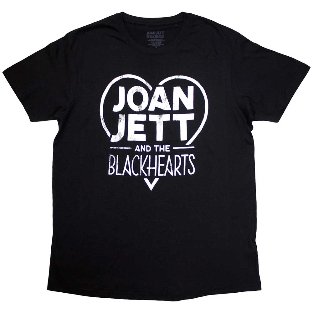 Joan Jett & The Blackhearts 'Band Logo' (Black) T-Shirt