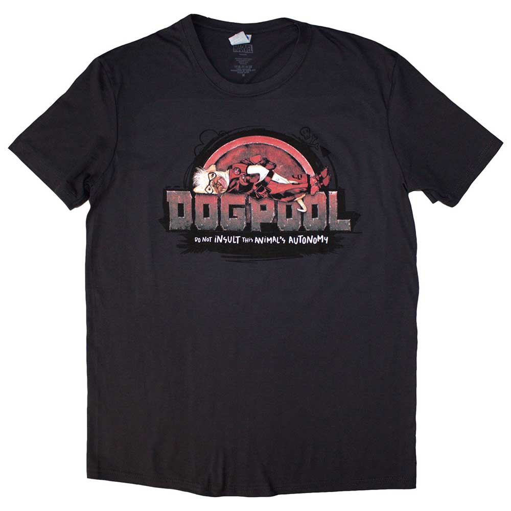 Marvel Deadpool 'Deadpool Dogpool Autonomy' (Charcoal) T-Shirt