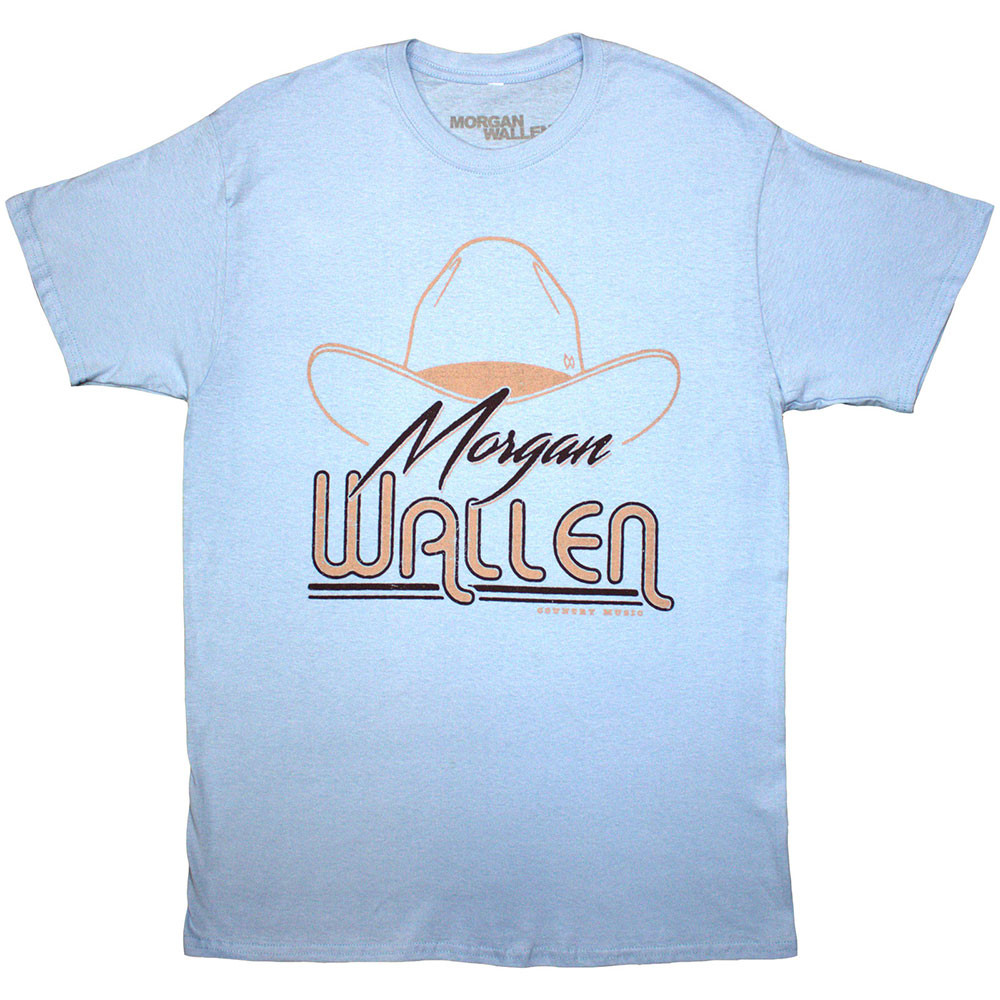 Morgan Wallen 'Stetson Hat' (Blue) T-Shirt