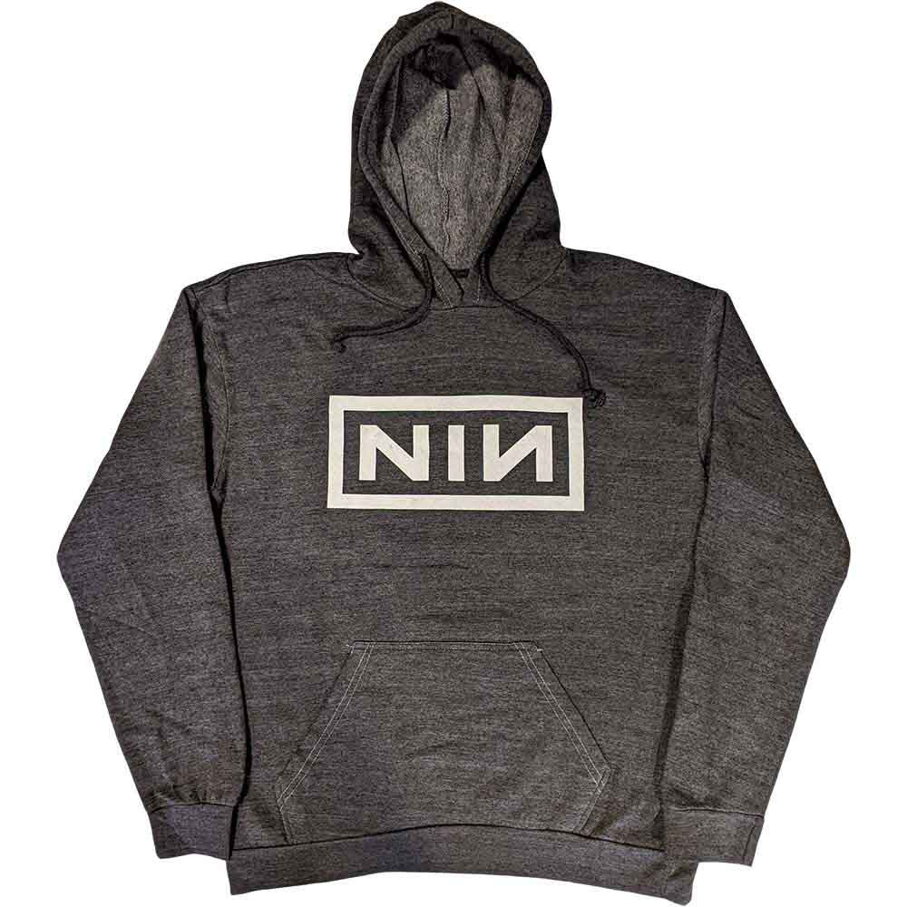 Nine Inch Nails 'Classic Logo' (Grey) Pull Over Hoodie