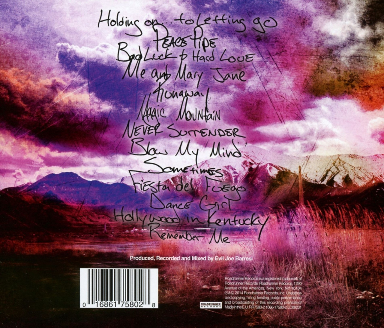 Black Stone Cherry 'Magic Mountain' CD BACK