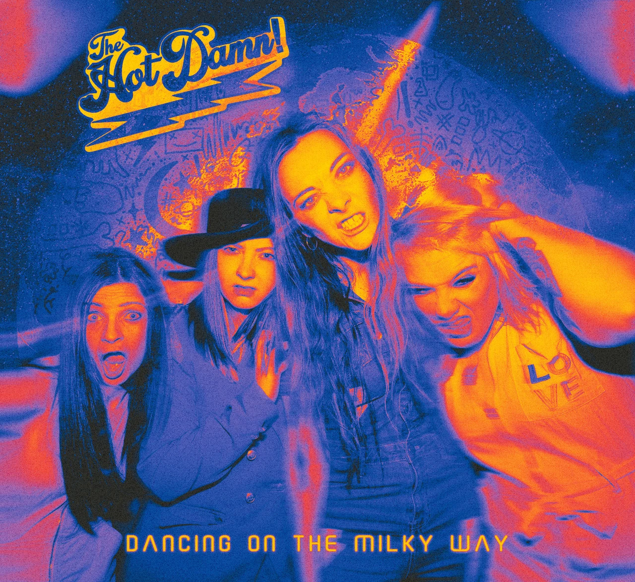 The Hot Damn! 'Dancing On The Milky Way' CD with LIMITED EDITION SLIPCASE & HAND SIGNED PHOTO CARD