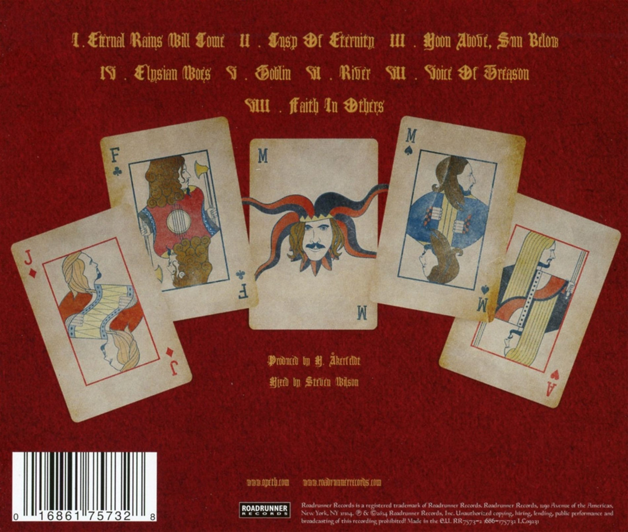 Opeth 'Pale Communion' Jewel Case CD BACK