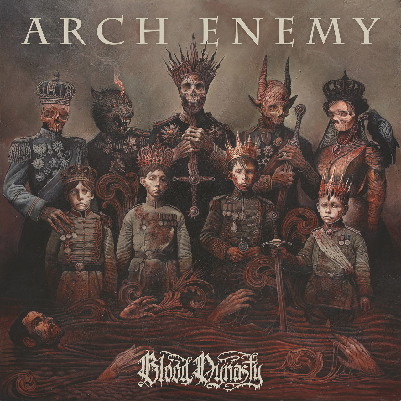 Arch Enemy 'Blood Dynasty' LP Grey Vinyl